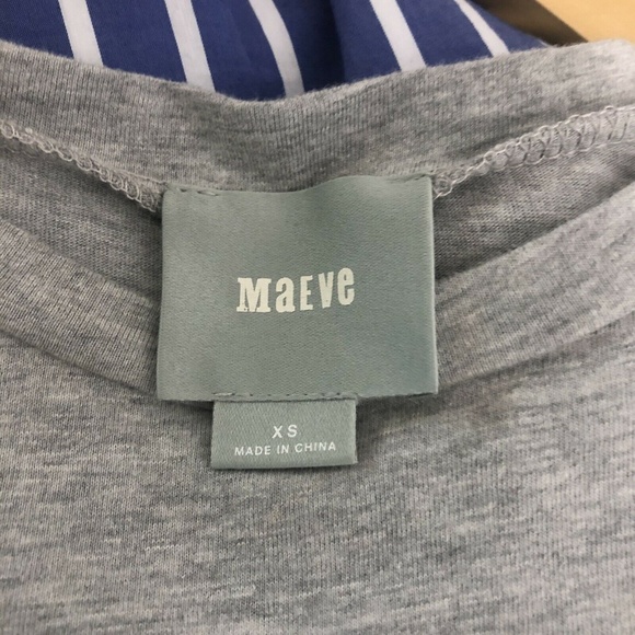 Anthropologie Maeve Nahlah T-Shirt Stripe Dress XS - Picture 5 of 7